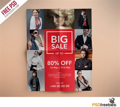 Fashion Retail Sale Flyer Free PSD Template - Download PSD