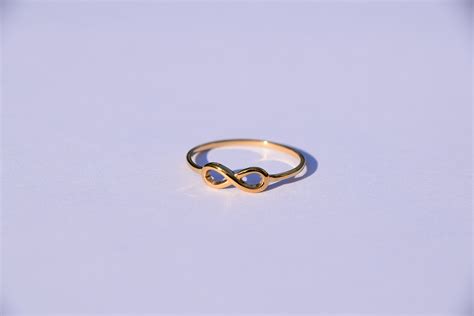 Ring Infinity Gold Plated Ring Finger Ring Jewelry Ring Etsy