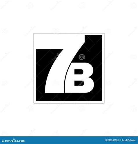 7b Brand Name Initial Letter Icon Stock Illustration Illustration Of