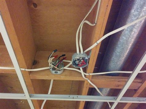 Electrical What Is The Proper Way To Install A Junction Box Above A