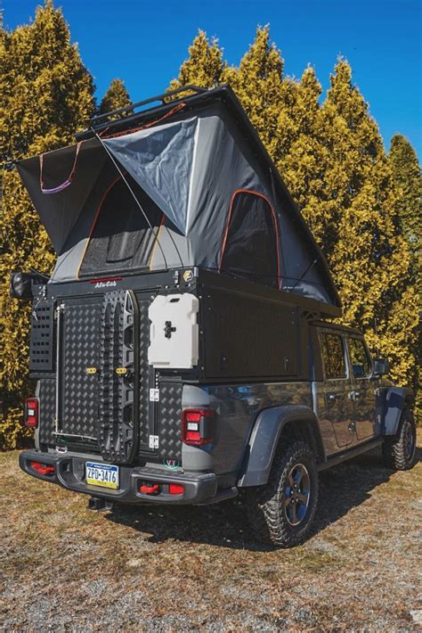 Out west truck camper with vw camper van inspired roof: ALU-CAB CANOPY CAMPER FOR 2020+ JEEP GLADIATOR | Jeep ...