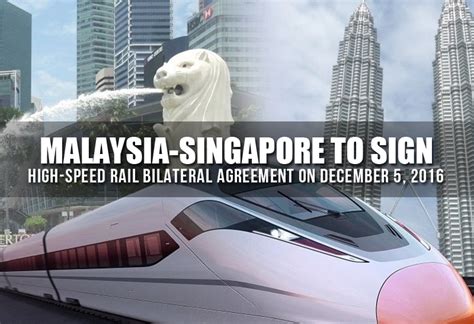 The entrepreneur role model could modernize regional transport and stimulate. Malaysia-Singapore to sign high-speed rail bilateral ...