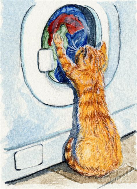 Kitten And Washing Machine 204 Painting By Svetlana Ledneva Schukina