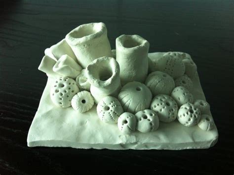 Items Similar To Sea Life Clay Sculpture On Etsy Coral Reef Art