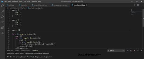 Belajar Operasi Matriks Di Python Riset