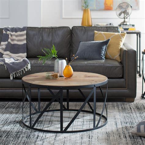Maybe you would like to learn more about one of these? Belham Living Allen Reclaimed Wood Drum Coffee Table ...