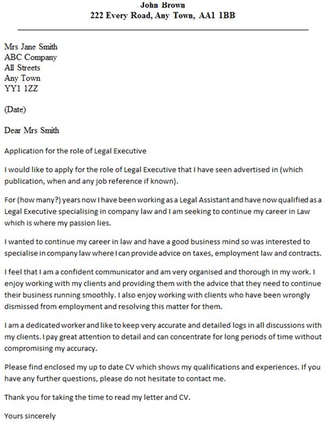 Via venngage as with any piece of writing, a compelling headline helps to immediately. Legal Executive Cover Letter Example - icover.org.uk