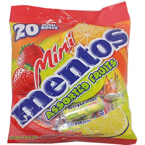 Mini Mentos Assorted Fruit Bag 20s 200g Candies Walter Mart