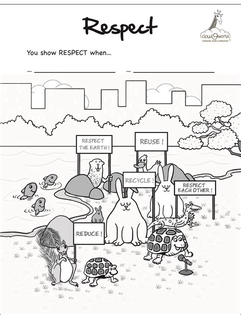 Download Image result for free coloring page respect | Coloring ...