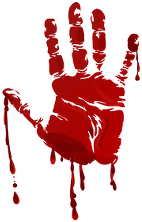 Bloody Hand Print Png Free Logo Image