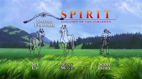 Spirit Stallion Of The Cimarron Menu Dvd Hd 2002 Youtube