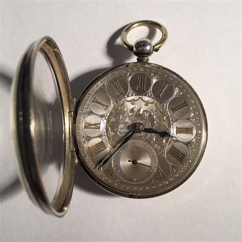 Silver Pocket Watch Chester Hallmark Key Wind Circa 1873 Watches