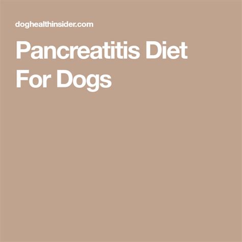 A canine pancreatitis diet is low in fat. Pancreatitis Diet For Dogs | Pancreatitis diet, Dog pancreatitis diet, Dog diet