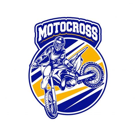Motorcrosser Motocross Motocross Logo Emblems