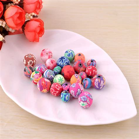 Kawaii coronavirus mask charm made with quality polymer clay glazed with sculpey gloss glaze to increase durability. 100pcs 8mm Mix Fimo Polymer Clay Spacer Loose Beads Diy Jewelry Accessories Making Material For ...