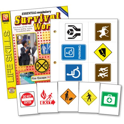 Survival Signs And Symbols Activity Book And Flash Cards