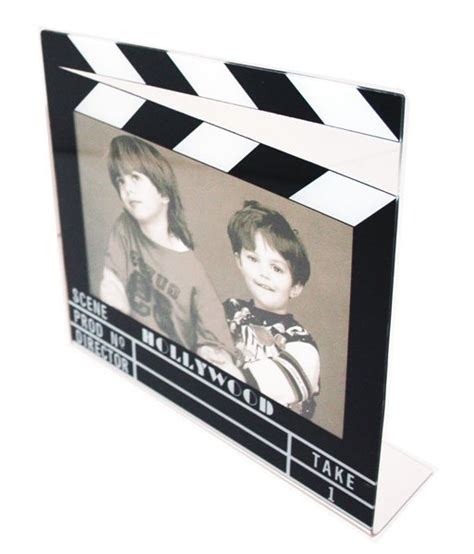 Hollywood Acrylic Clapboard Picture Frame 4x6 5422