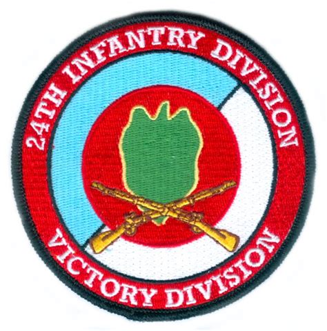 24th Infantry Division With Rifles Patch