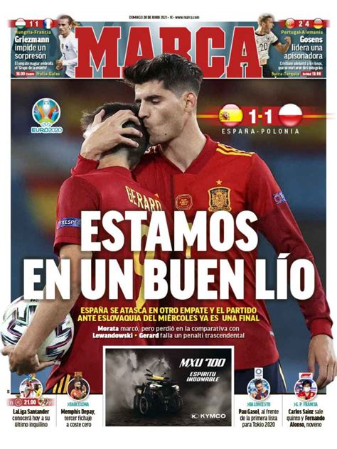 La Portada Del Diario Marca 20062021