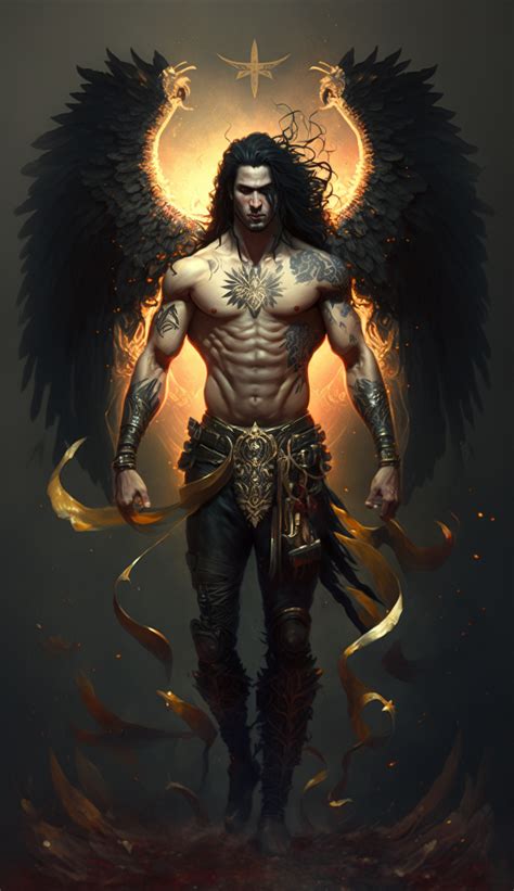 Fallen Angel Created With AI By Amanda Church Male Fallen Angel Male Angels Angels And Demons