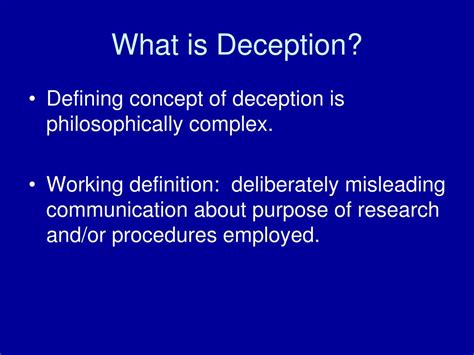Ppt Deception And Research Ethics And Regulation Powerpoint