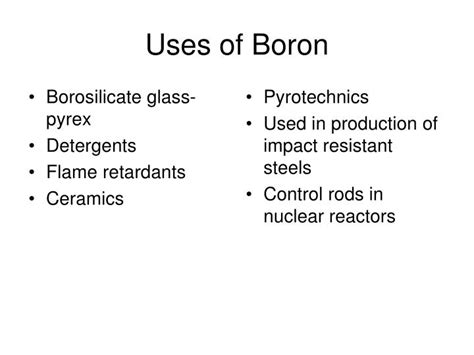 Ppt A Very Brief Introduction To Boron Chemistry Powerpoint