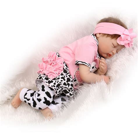 Npkdoll Lifelike Newborn Baby Dolls Sleeping Reborn Baby Girl 22 Cute