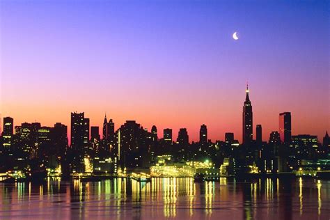 New York Skyline Sunset