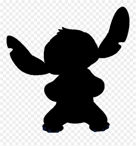 Stitch Disney Character Silhouette