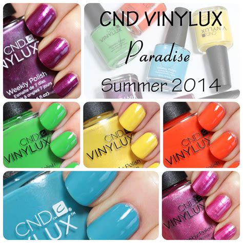 Cnd Vinylux Paradise For Summer 2014 Swatches And Review All Lacquered Up