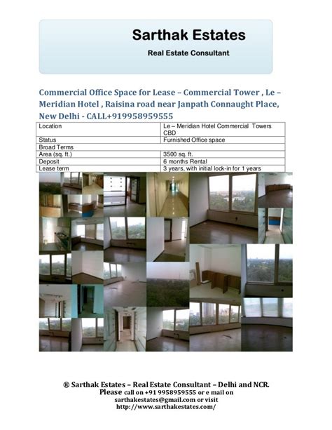 Commercial office space for lease +919958959555
