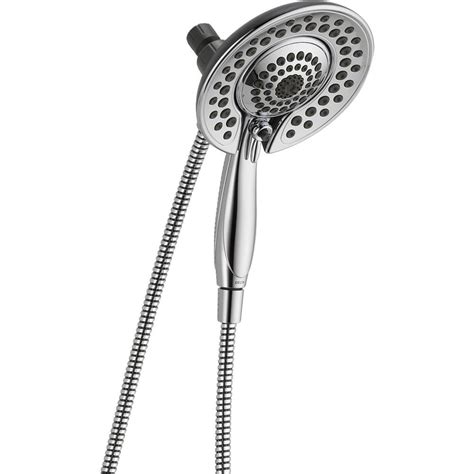 Replacing a shower head with a handheld shower head. Delta In2ition 2-in-1 5-Spray Dual Showerhead and Handheld ...