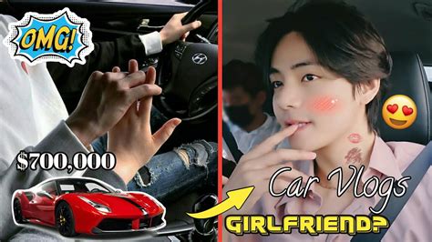 Bts V Kim Taehyung New Car Vlogs Driving Moments Youtube