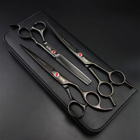 Professional Pet Grooming Scissors 7 Straight65 Thinning7 Curved