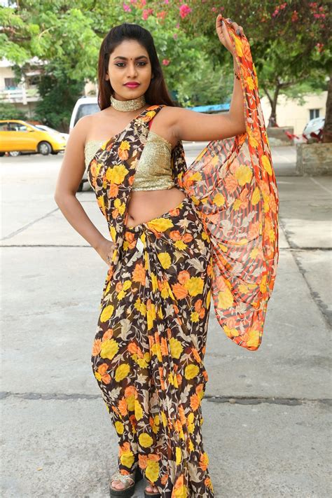 Trending actress anu emmanuel photoshoot is here to amaze everyone! Priyanka Augustin Hot Saree Photos at National Silk Expo ...