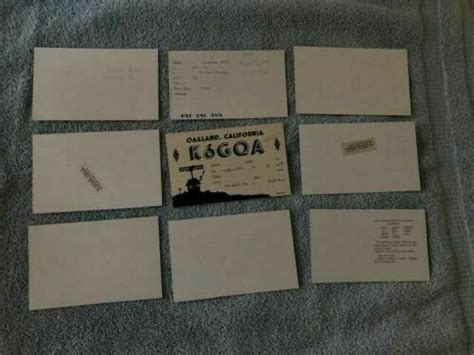 Lot Of 39 Vintage Qsl Call Postcards From The 1950s Amateur Ham Radio Ebay