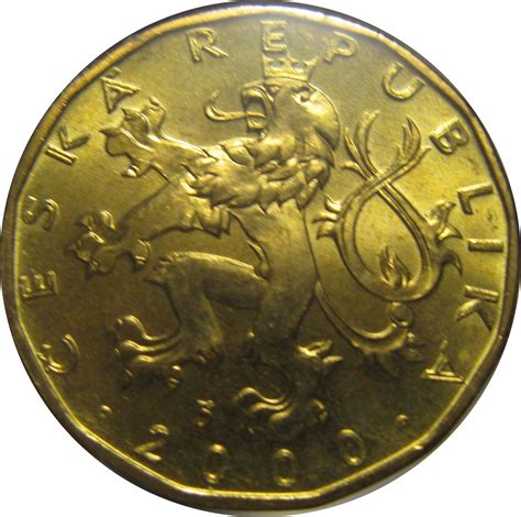Since the time of publication, dogecoin has risen 24% to $0.2324. 20 Korun (Year 2000) - Czech Republic - Numista