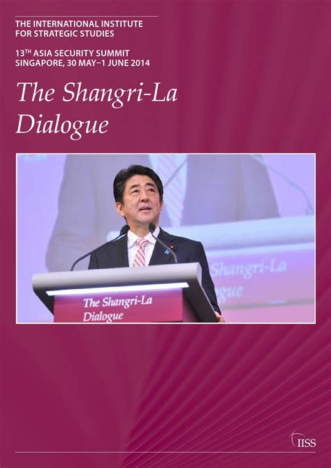 The 2019 shangri la dialogue: Shangri-La Dialogue 2014 by International Institute for ...