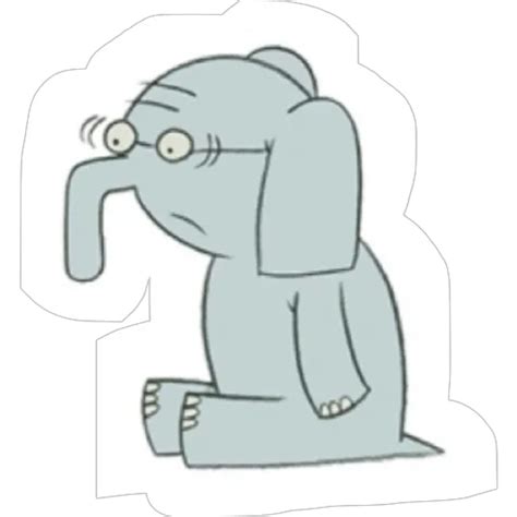 Sticker Maker Elefante Y Cerdita De Mo Willems