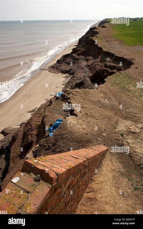 Coastal Erosion Near Withernsea Holderness East Yorkshire The Fastest