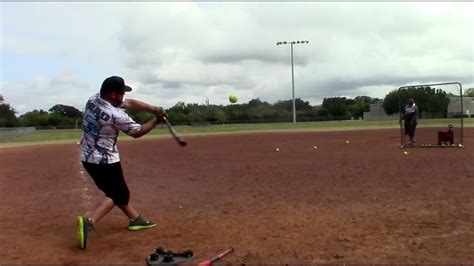 Slow Pitch Softball Batting Hitting Work Youtube