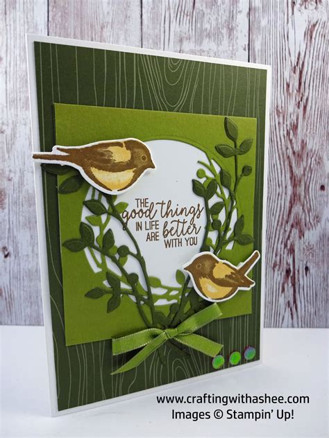 How To Use Birds And Branches Stamp Set In A Card Crafting With Ashee