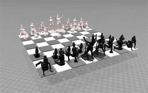 Erotic Chess Set Free 3D Model In Other 3DExport