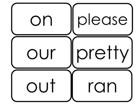 52 Printable Dolch Primer Sight Word Flashcards Kindergarten Etsy