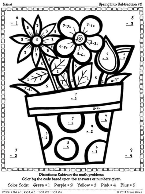 Our first grade color by number worksheets include addition color by number worksheets—perfect for practicing this key math skill in a fun and novel way. Pin by Irene Hines ~ Teaching Affects on ~ Spring Swing ...