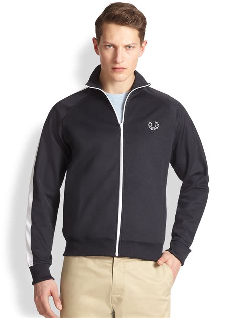 Lyst Fred Perry Classic Track Jacket In Blue For Men