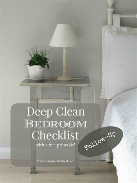 What do i need to deep clean my home? March Deep Clean Bedroom Follow-Up - Maintaining Motherhood