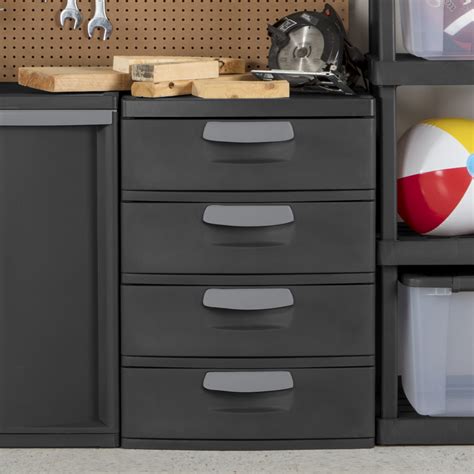 While the unit's hidden rollers ensure each drawer continues to glide smoothly for easy opening and closing even under a heavy load. Sterilite, 4 Drawer Unit, Flat Gray - Walmart.com