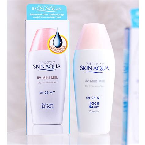 Jual Pink Skin Aqua Uv Mild Milk Spf 25 Pa For Sensitive Skin
