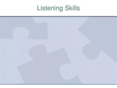 Ppt Listening Skills Powerpoint Presentation Free Download Id639143